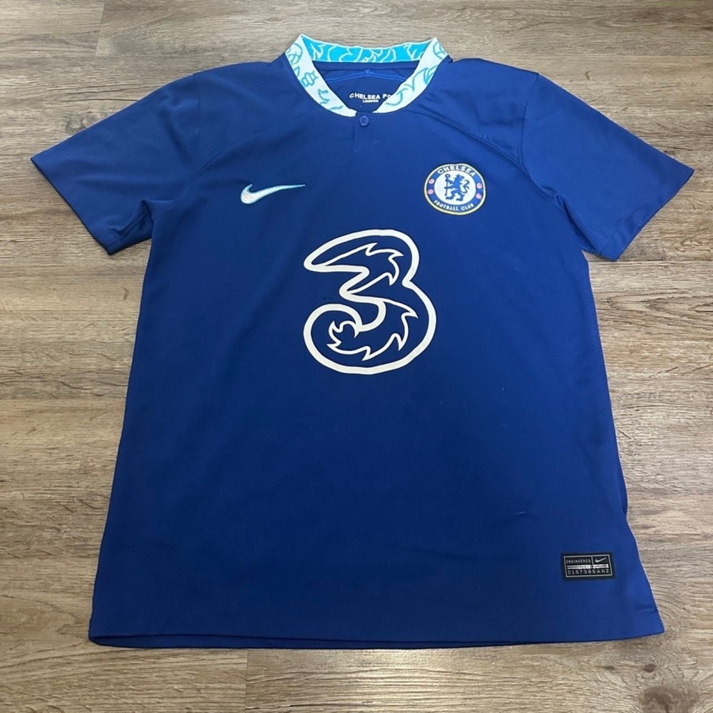 Nike Chelsea FC 2022-2023 Home Jersey Blue Soccer Shirt Small DJ7679-496‎